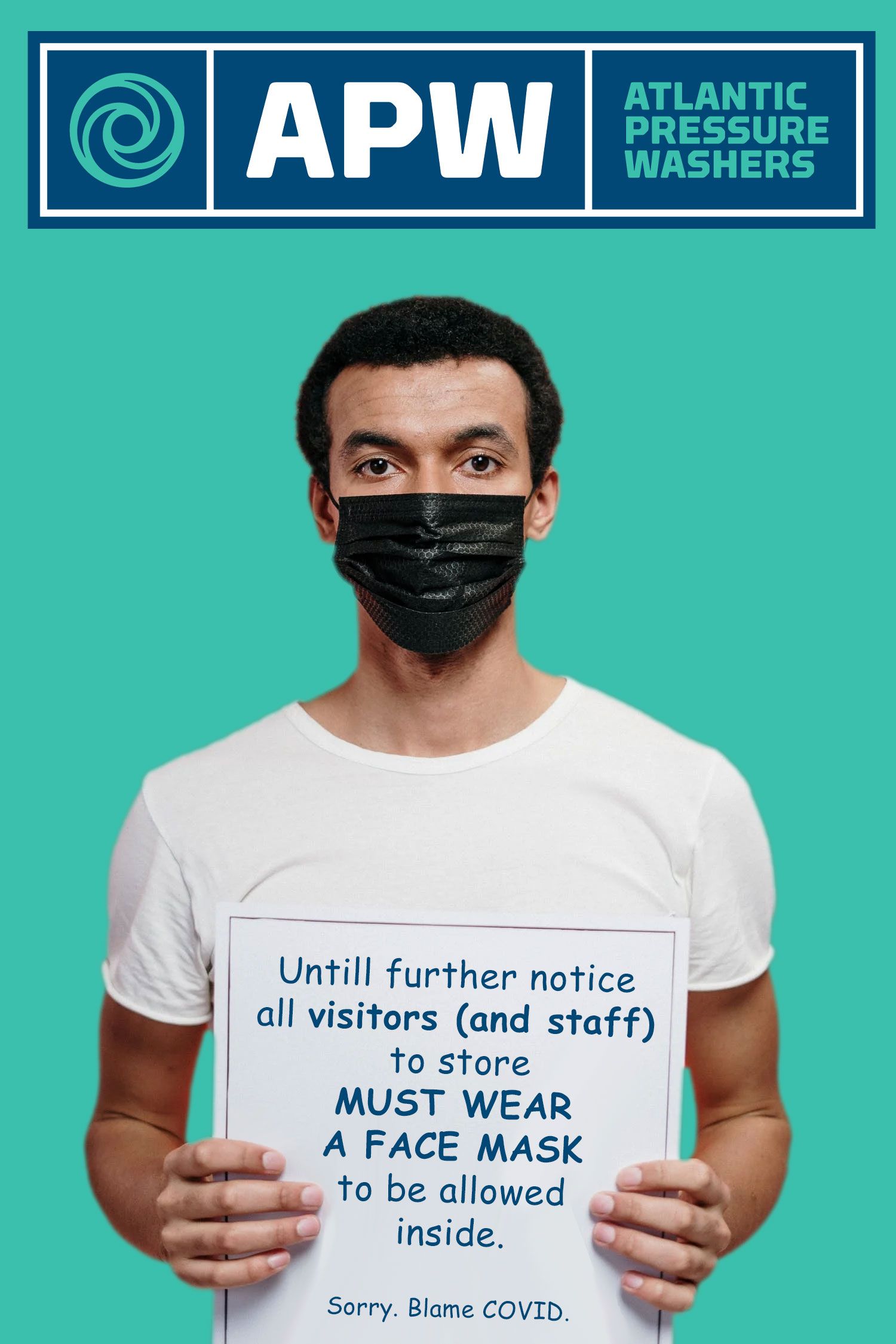 All visitors and staff must now where a face mask when entering our retail shop. 