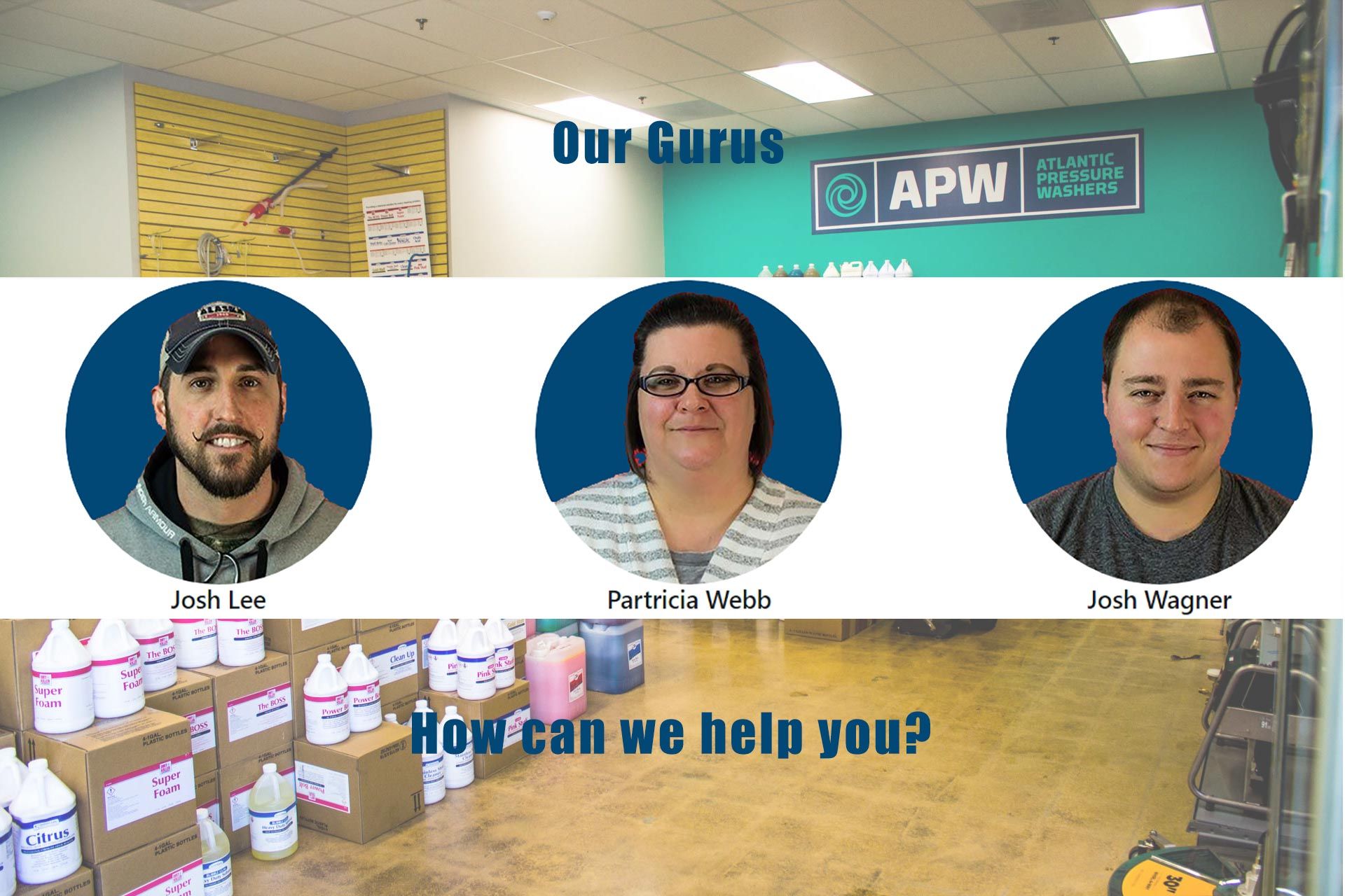 Meet the sales people at Atlantic Pressure Washers