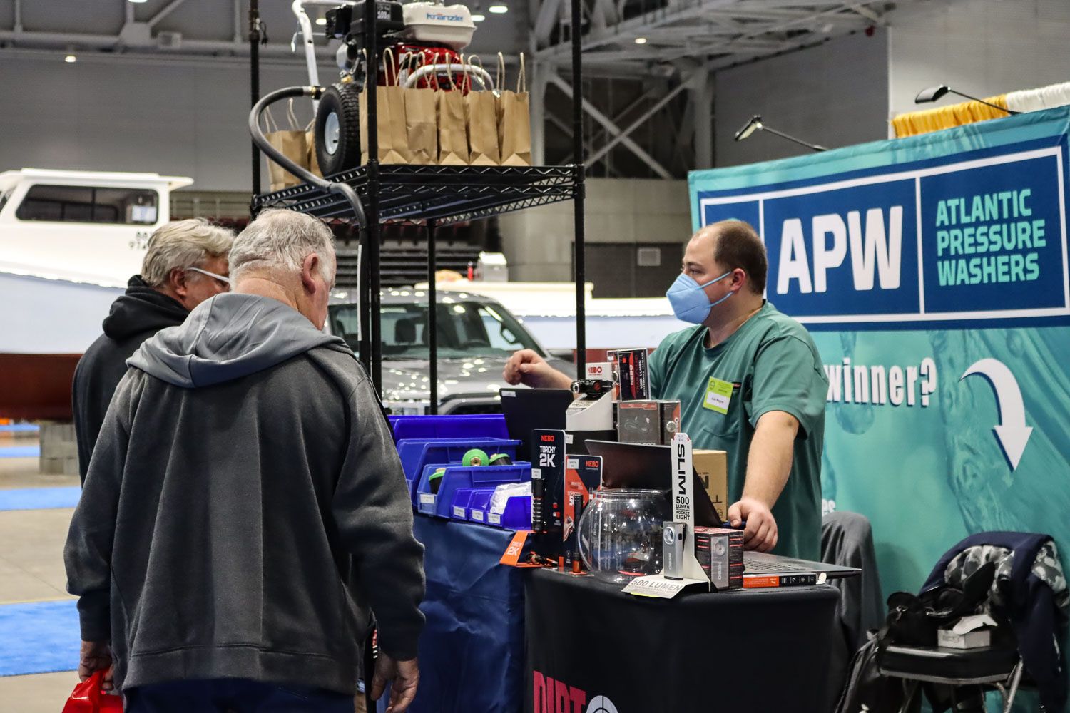 Atlantic Pressure Washer booth at Watermen's Tradeshow 2022 image 1