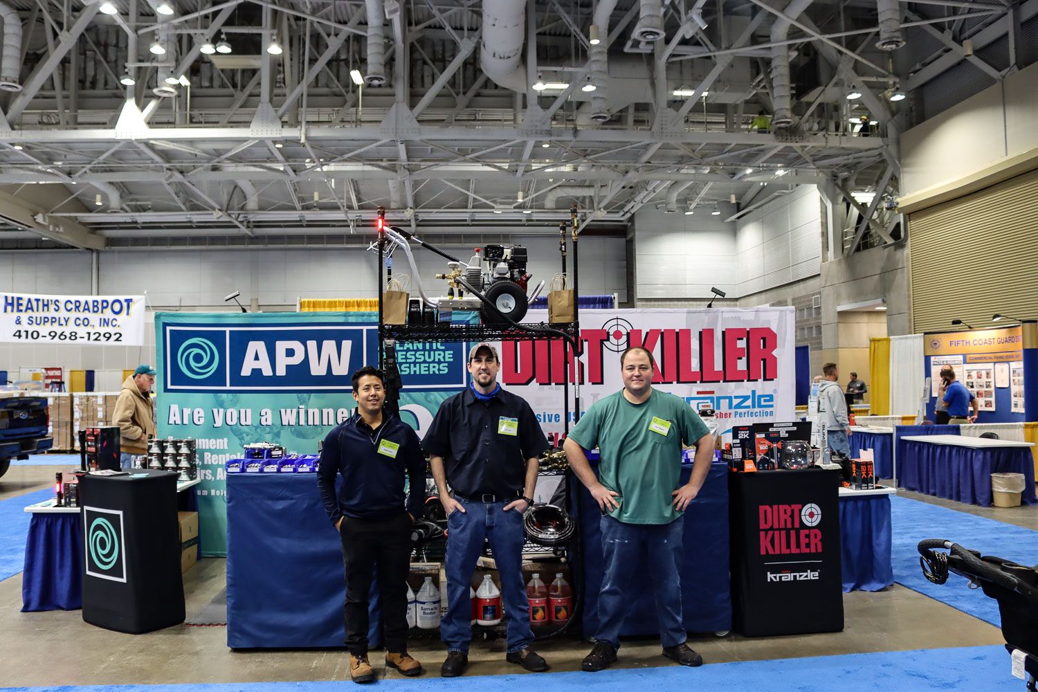 Atlantic Pressure Washer booth at Watermen's Tradeshow 2022 image 3